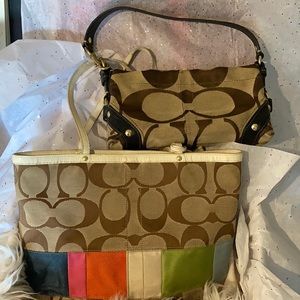 Lot of 2 Coach PreOwned Purses